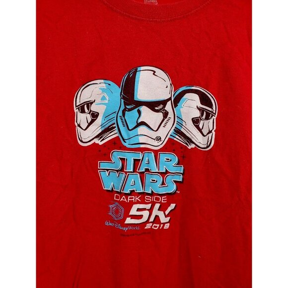 WDW Star Wars 2018 Official 5K Run Shirt Collectable Adult Marathon Top Medium - Picture 3 of 7